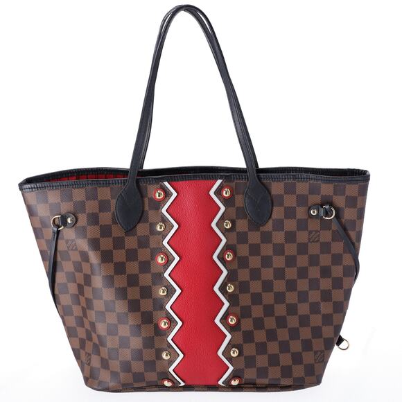 Louis Vuitton Neverfull MM Damier Ebene Karakoram Red Limited Edition - Picture 8 of 8